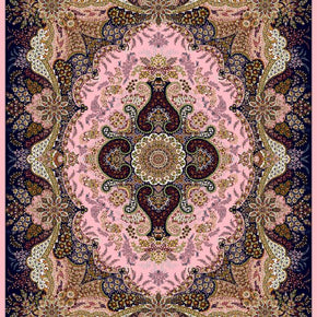 Pink Brown Vintage Traditional Rugs For Living Room Dining Room Bedroom Hall