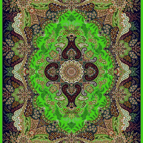Green Brown Vintage Traditional Rugs For Living Room Dining Room Bedroom Hall