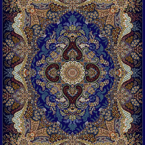 Blue Brown Vintage Traditional Rugs For Living Room Dining Room Bedroom Hall