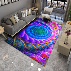 Purple Blue Modern Polyester Carpets Pattern Rugs for Hall Living Room Bedroom Dining Room Office