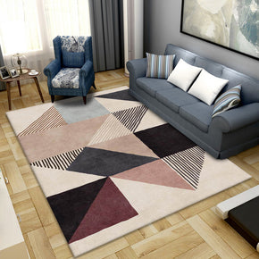 Moroccan Modern Polyester Carpets Geometric Pattern Rugs for Hall Bedroom Living Room Dining Room Office