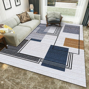 Square Stripe Pattern Modern Simple Contemporary Geometric Rugs For Living Room Dining Room Bedroom
