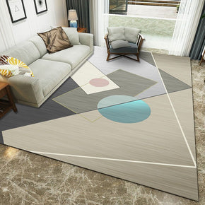 Various Geometric Figures Pattern Modern Simple Contemporary Geometric Rugs For Living Room Dining Room Bedroom
