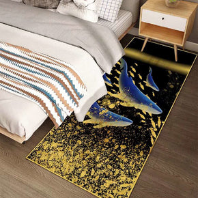 Whale  Pattern Modern Area Rug For Living Room Hall Office Bedroom Bedside