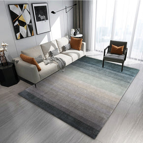 Gradient Blue Grey Colour Simple Modern Plain Rug Bedroom Living Room Sofa Rugs Floor Mat