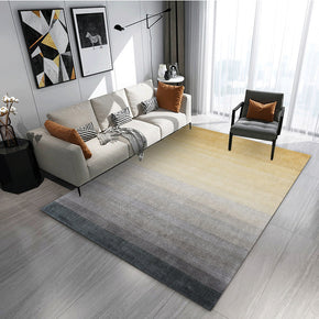 Gradient Yellow Grey Colour Simple Modern Plain Rug Bedroom Living Room Sofa Rugs Floor Mat