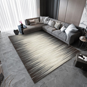 Gradient Black White Colour Simple Modern Plain Rug Bedroom Living Room Sofa Rugs Floor Mat