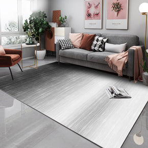 Gradient Black Grey Colour Simple Modern Plain Rug Bedroom Living Room Sofa Rugs Floor Mat