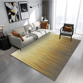 Gradient Yellow Colour Simple Modern Plain Rug Bedroom Living Room Sofa Rugs Floor Mat