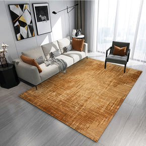 Yellow Brown Pattern Modern Rug Bedroom Living Room Sofa Rugs Floor Mat
