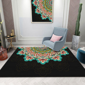 Green Red Retro Traditional Simplicity Floral Patterned Rugs for Living Room Dining Room Bedroom Hall