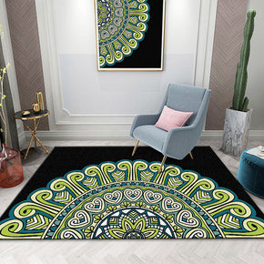 Retro Green Floral Traditional Simplicity Patterned Rugs for Living Room Dining Room Bedroom Hall