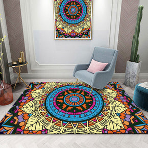 Yellow Traditional Retro Floral Simplicity Patterned Rugs for Living Room Dining Room Bedroom Hall