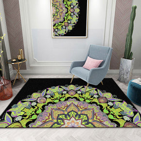 Traditional Retro Floral Green Simplicity Patterned Rugs for Living Room Dining Room Bedroom Hall