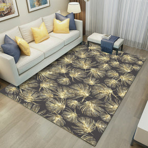 Simple 3D Printed feather Pattern Modern Rug Bedroom Living Room Sofa Rugs Floor Mat 02