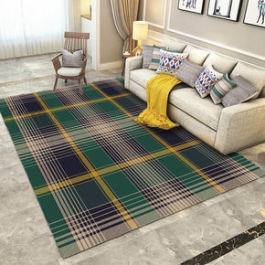 Green Grey Striped Simple 3D Geometric Pattern Modern Rug Bedroom Living Room Sofa Rugs Floor Mat