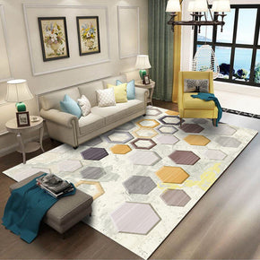 Modern Striped Geometric Simple 3D Pattern Rug Bedroom Living Room Sofa Rugs Floor Mat