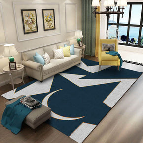 Black White Modern Striped 3D Pattern Simple Geometric Rug Bedroom Living Room Sofa Rugs Floor Mat
