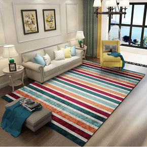 Striped Simple Pattern Modern Geometric Rug Bedroom Living Room Sofa Rugs Floor Mat