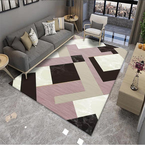 Stitching Geometric Patterns Modern Rug For Bedroom Living Room Sofa Rugs Floor Mat 10