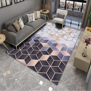 Stitching Geometric Patterns Modern Rug For Bedroom Living Room Sofa Rugs Floor Mat 17