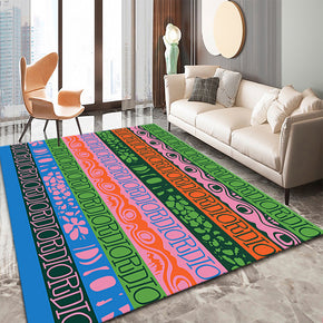 Modern Rug Multi-colours Moroccan Geometric Traditional 3D Pattern Floor Mat for Bedroom Living Room Sofa Office Hall