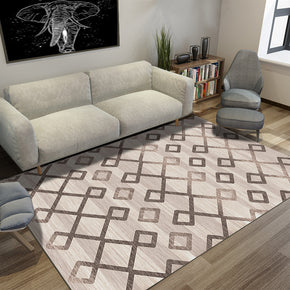 Geometric Simplicity Striped Modern Rug 3D Pattern Floor Mat for Bedroom Living Room Sofa Office Hall