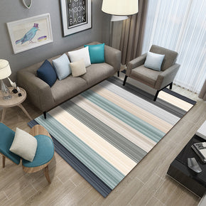 Line Simplicity Striped Modern Geometric Moroccan Rug 3D Pattern Floor Mat for Bedroom Living Room Sofa Office Hall