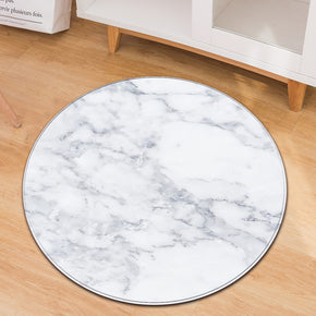 Marble Pattern Round Rug Modern For Living Room Computer Chair Cushion Bedroom Kitchen Hall 01