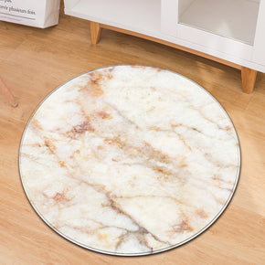 Marble Pattern Round Rug Modern For Living Room Computer Chair Cushion Bedroom Kitchen Hall 03