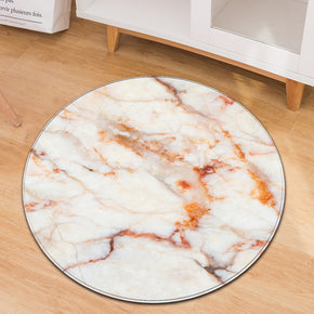 Marble Pattern Round Rug Modern For Living Room Computer Chair Cushion Bedroom Kitchen Hall 05