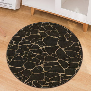 Marble Pattern Round Rug Modern For Living Room Computer Chair Cushion Bedroom Kitchen Hall 09
