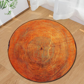 Wood Grain Pattern Round Rug Modern For Living Room Computer Chair Cushion Bedroom Kitchen Hall 03