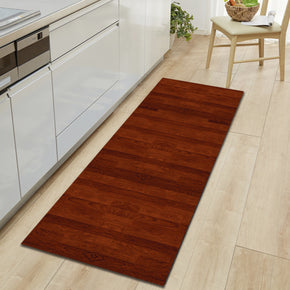 Wood Grain Pattern Entryway Doormat Runners Rugs Kitchen Bathroom Anti-slip Mats 01
