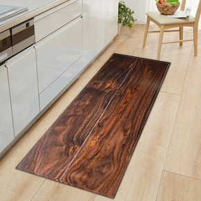 Wood Grain Pattern Entryway Doormat Runners Rugs Kitchen Bathroom Anti-slip Mats 18