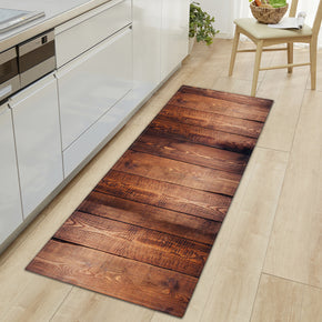 Wood Grain Pattern Entryway Doormat Runners Rugs Kitchen Bathroom Anti-slip Mats 19