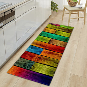Wood Grain Pattern Entryway Doormat Runners Rugs Kitchen Bathroom Anti-slip Mats 20