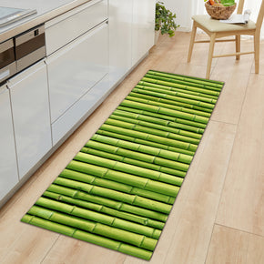Fresh Plant Pattern Entryway Doormat Runners Rugs Kitchen Bathroom Anti-slip Mats 12