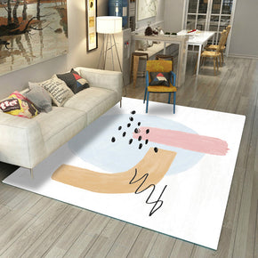 3D Yellow Simplicity Pattern Morandi Style Modern Rug Floor Mat for Bedroom Living Room Sofa Office Hall