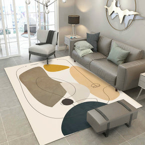 Modern 3D Grey Simplicity Pattern Morandi Style Rug Floor Mat for Bedroom Living Room Sofa Office Hall