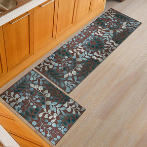 Leaves Kitchen Carpet Floor Mats Oil-proof Anti-skid Pad Bathroom Toilet Water Absorption Bedroom Mats and Door Mats