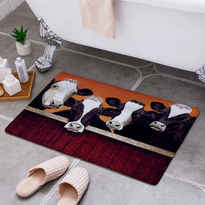 Cattle Patterned Modern Area Rugs Anti-slip Carpets Doormat Bath Mat