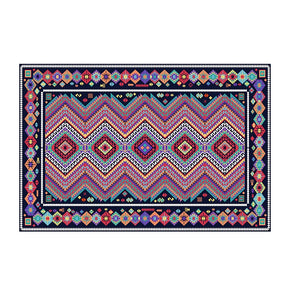 Pink Traditional Retro Polyester Vintage Area Rugs Floor Mat for Living Room Hall Office Bedroom