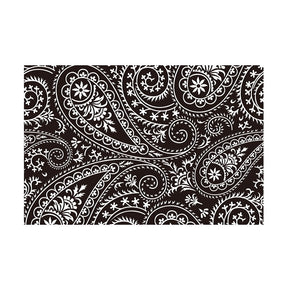 Traditional Floral Black Retro Vintage Area Rugs Polyester Floor Mat for Living Room Hall Office Bedroom