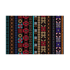 Floral Black Vintage Traditional Area Rugs Polyester Floor Mat for Office Living Room Hall Bedroom