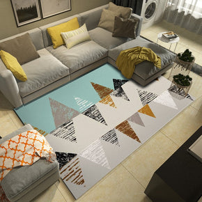 Modern Green Gray Simplicity Striped Moroccan 3D Pattern Rug Floor Mat for Bedroom Living Room Sofa Office Hall