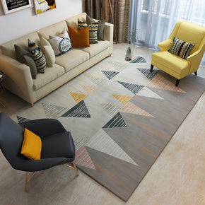 3D Pattern Modern Gray Simplicity Striped Moroccan Rug Floor Mat for Bedroom Living Room Sofa Office Hall