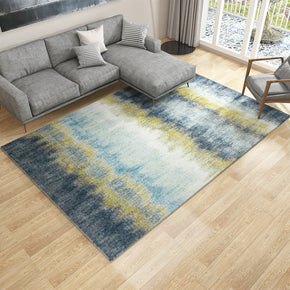 Gradient Blue Grey 3D Pattern Modern Simplicity Rug Floor Mat for Bedroom Living Room Sofa Office Hall