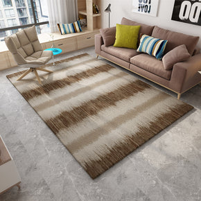 Gradient Brown 3D Pattern Modern Simplicity Rug Floor Mat for Bedroom Living Room Sofa Office Hall