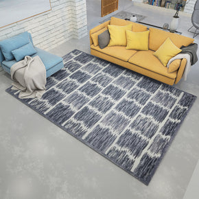 Grey Abstract Modern Gradient 3D Pattern Simplicity Rug Floor Mat for Bedroom Living Room Sofa Office Hall